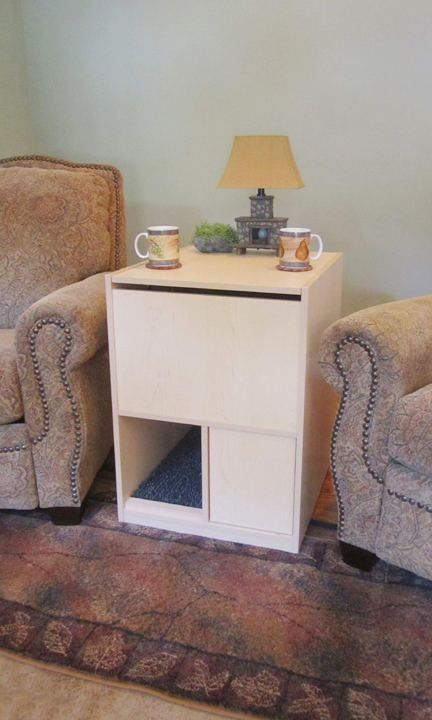 Cat Litter Box Furniture Out Of Sight Litter Box Living Room Maple